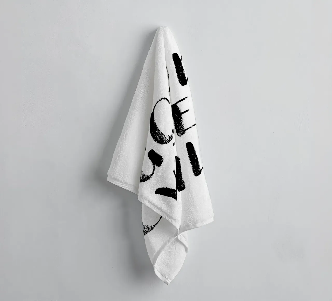 Good Vibes Only 1 towel by The Type Club Tokyo