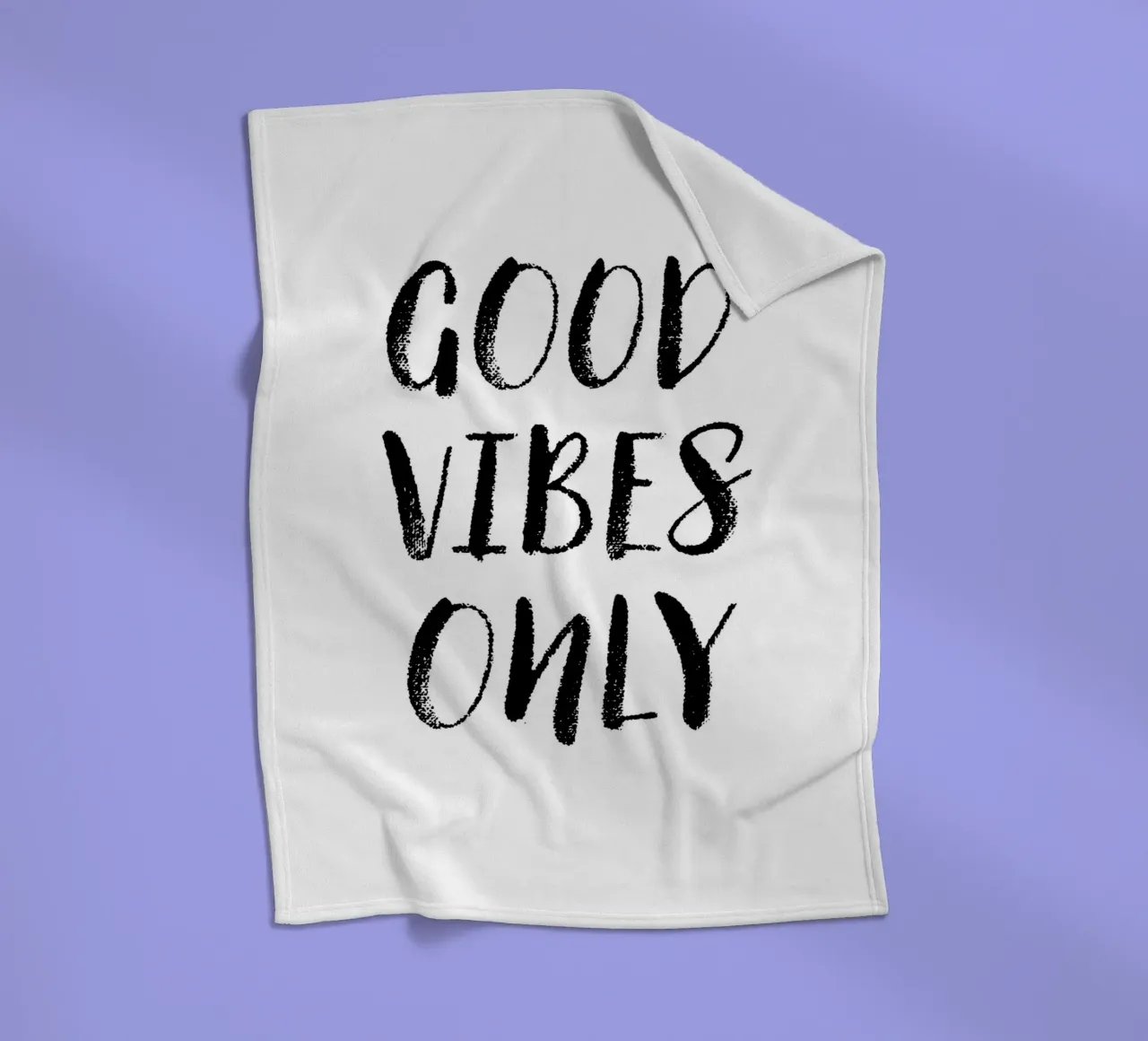 Good Vibes Only 1 coperta in pile da The Type Club Tokyo