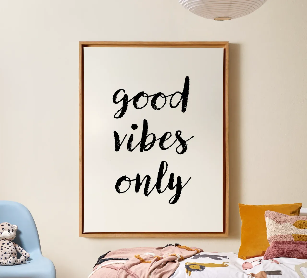 Good Vibes Only 2 tela con Cornice a cassetta da The Type Club Tokyo