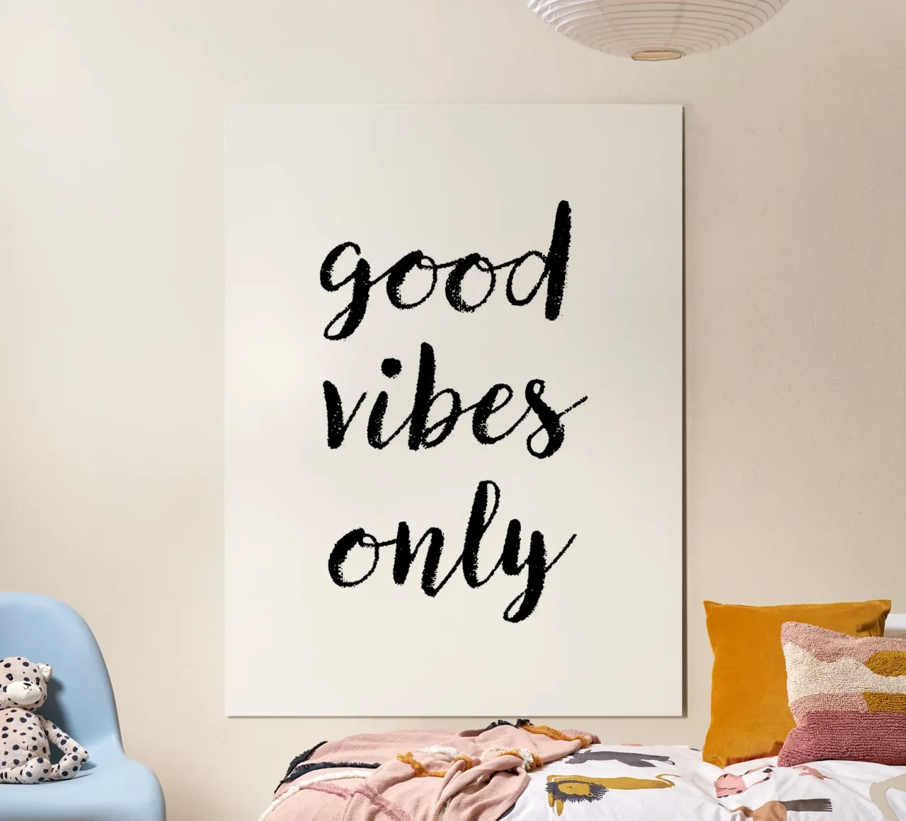 Good Vibes Only 2 poster con telaio in alluminio da The Type Club Tokyo