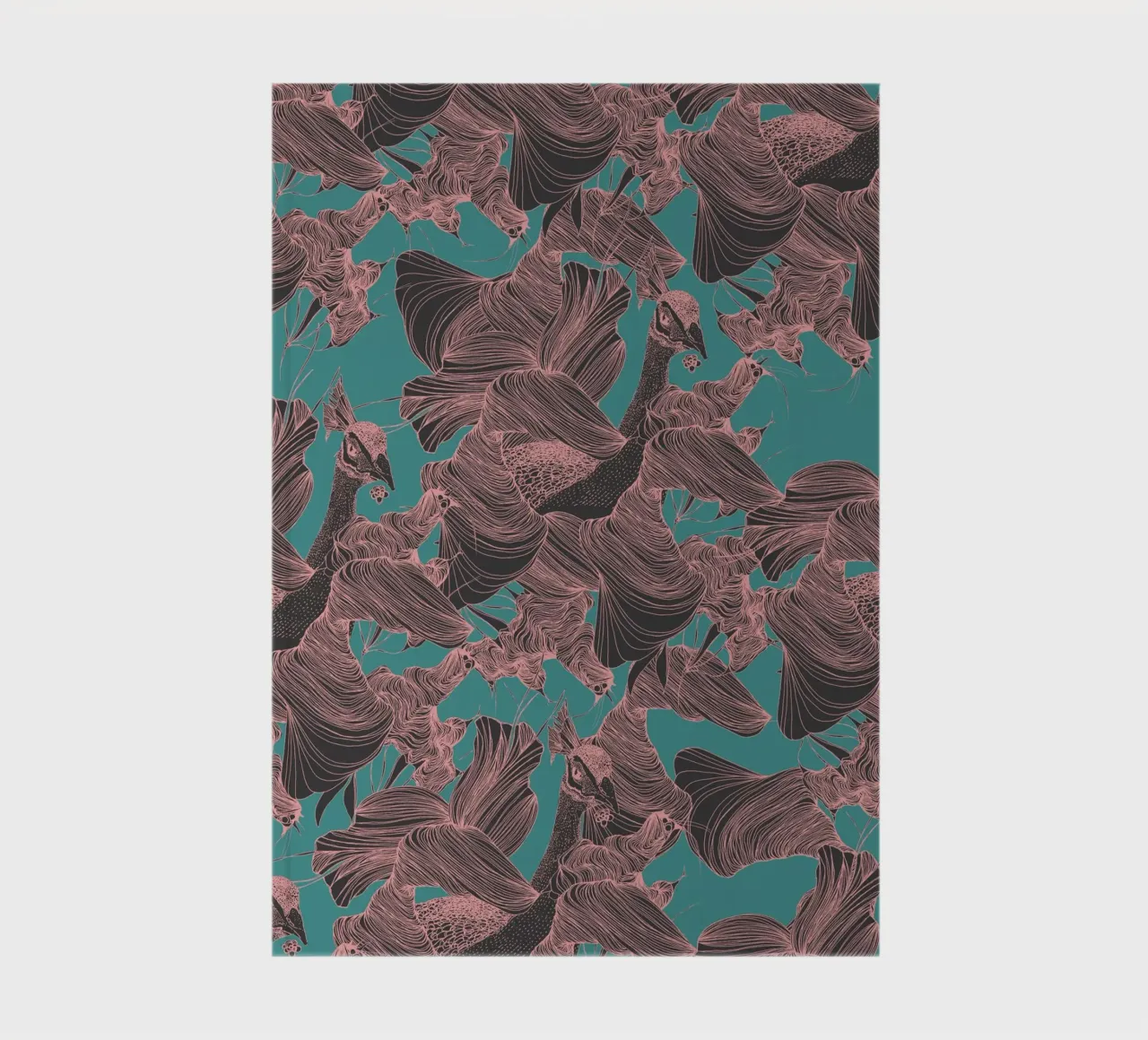 pavone pink notebook by Giulio Iurissevich