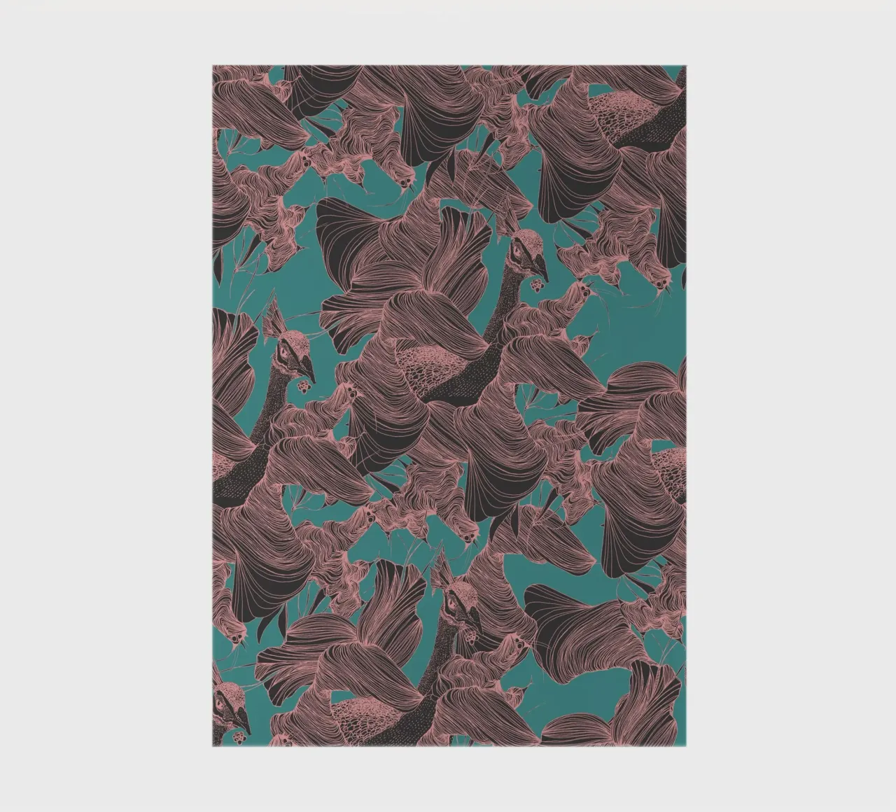 pavone pink notebook by Giulio Iurissevich