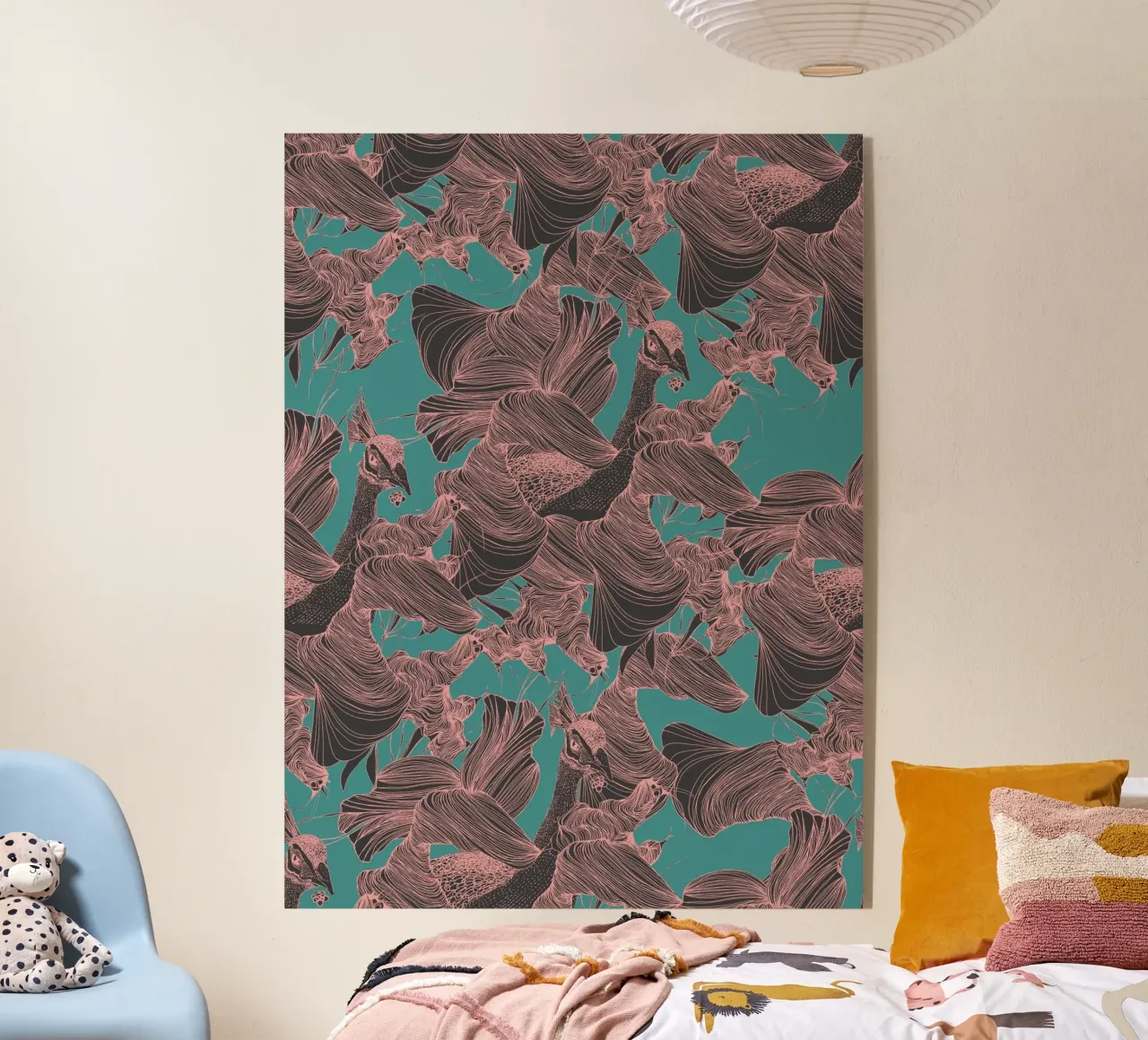 pavone pink plexiglass da Giulio Iurissevich