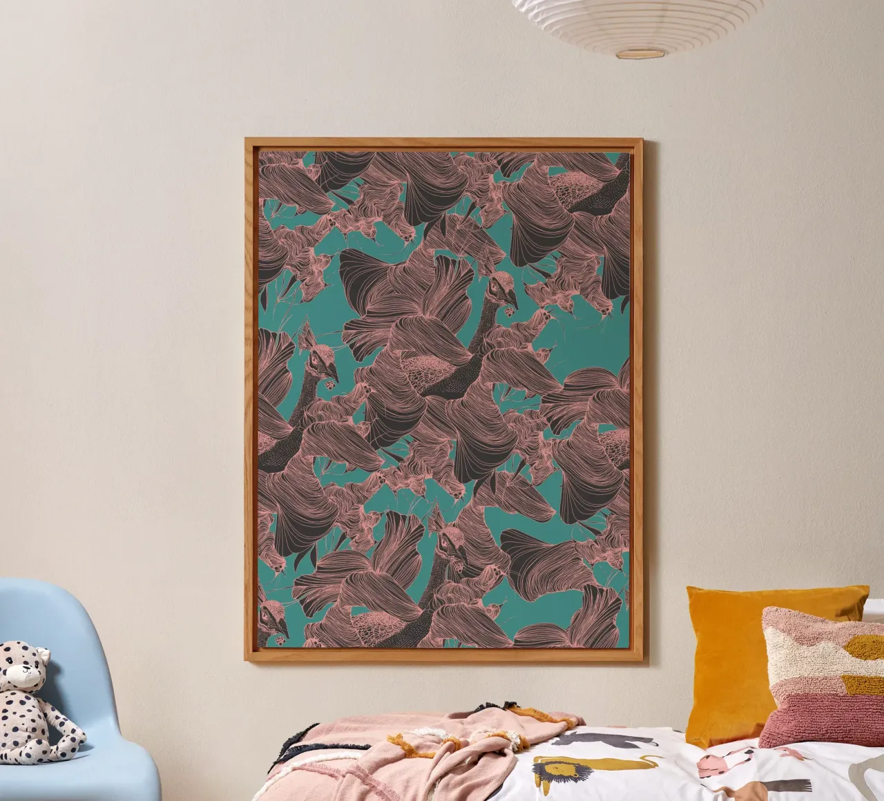 pavone pink alluminio dibond da Giulio Iurissevich