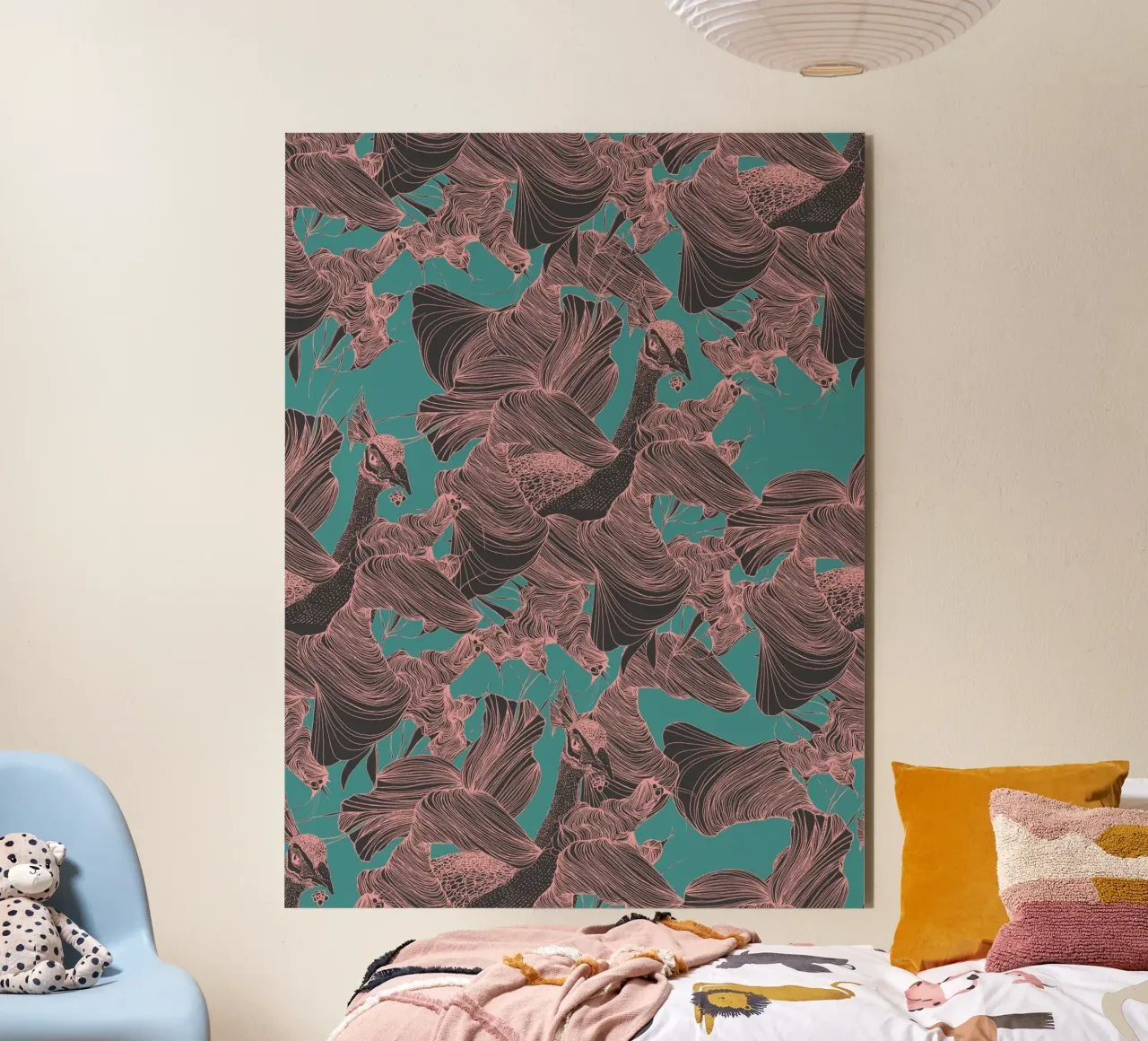 pavone pink alluminio dibond da Giulio Iurissevich
