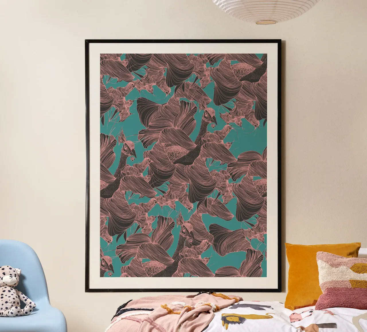 pavone pink carta hahnemühle da Giulio Iurissevich