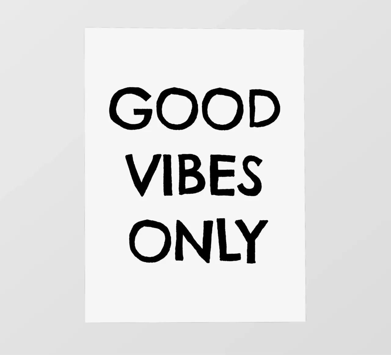 Good Vibes Only 3 pellicola backlit da The Type Club Tokyo