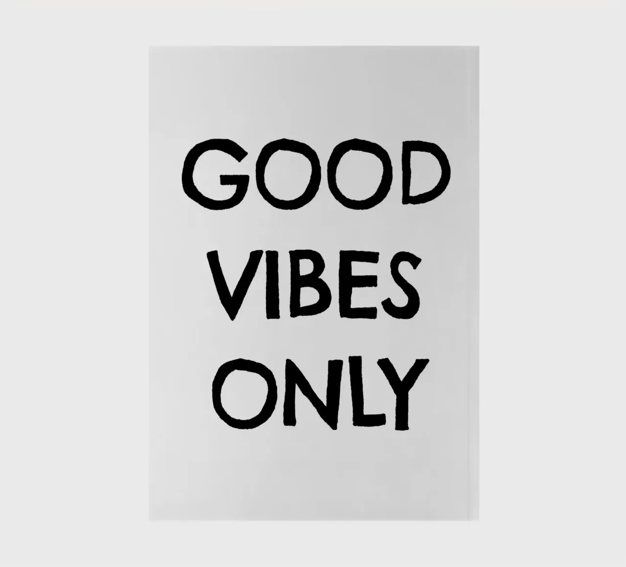 Good Vibes Only 3 notebook by The Type Club Tokyo