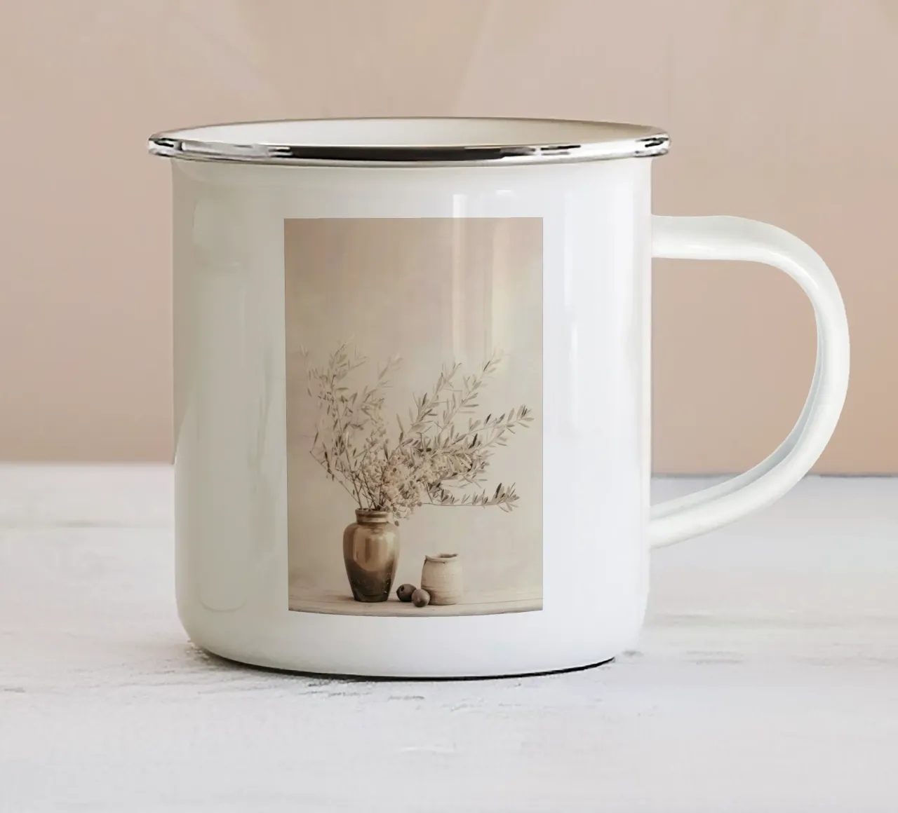 Olive Still tazza in smalto da A.Lens