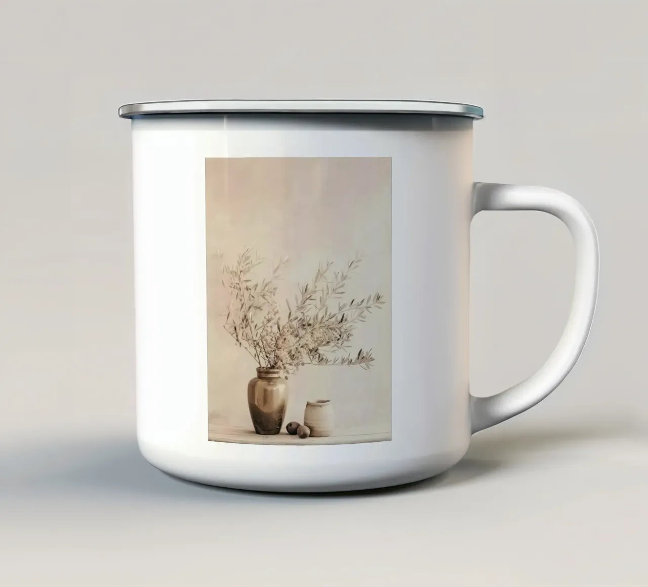 Olive Still tazza in smalto da A.Lens