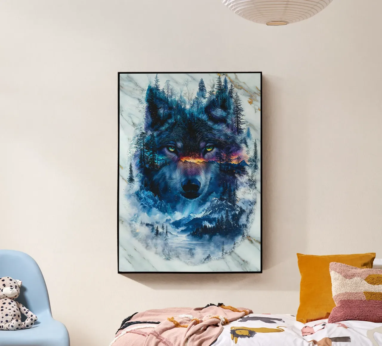 Aurora's Wolf plexiglass da Pixaverse