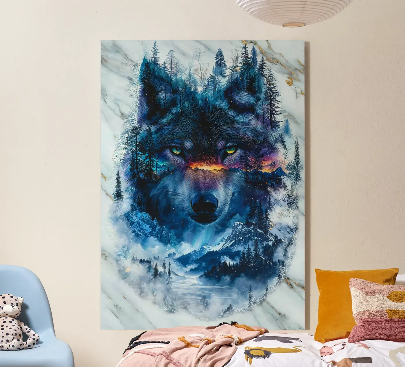 Aurora's Wolf plexiglas de Pixaverse