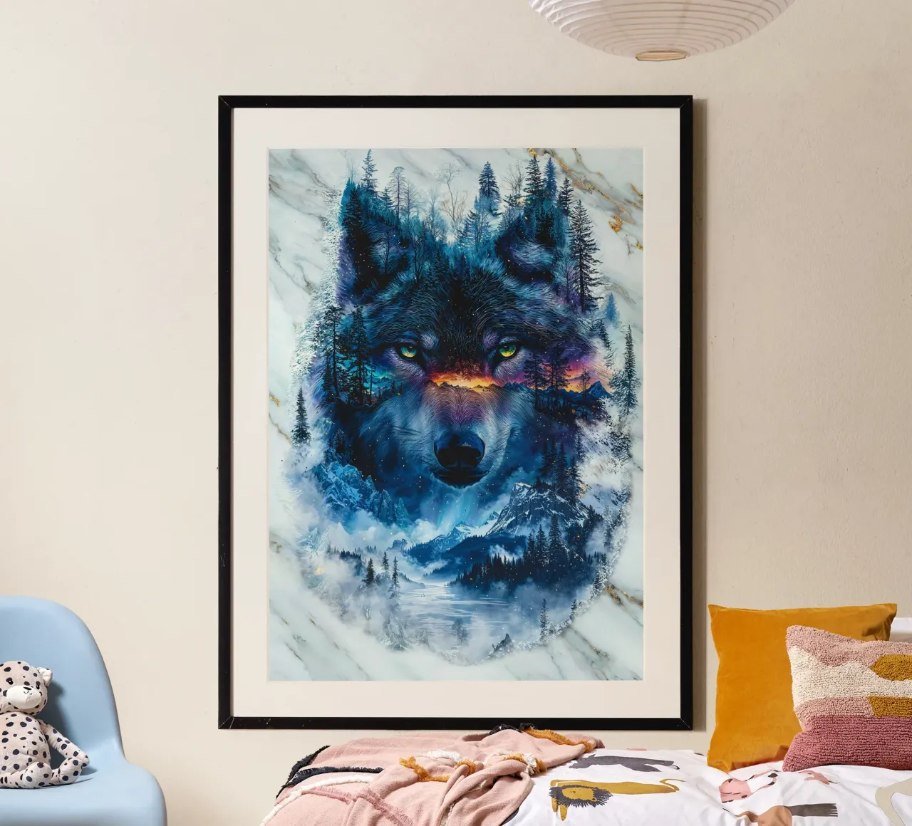 Aurora's Wolf poster da Pixaverse