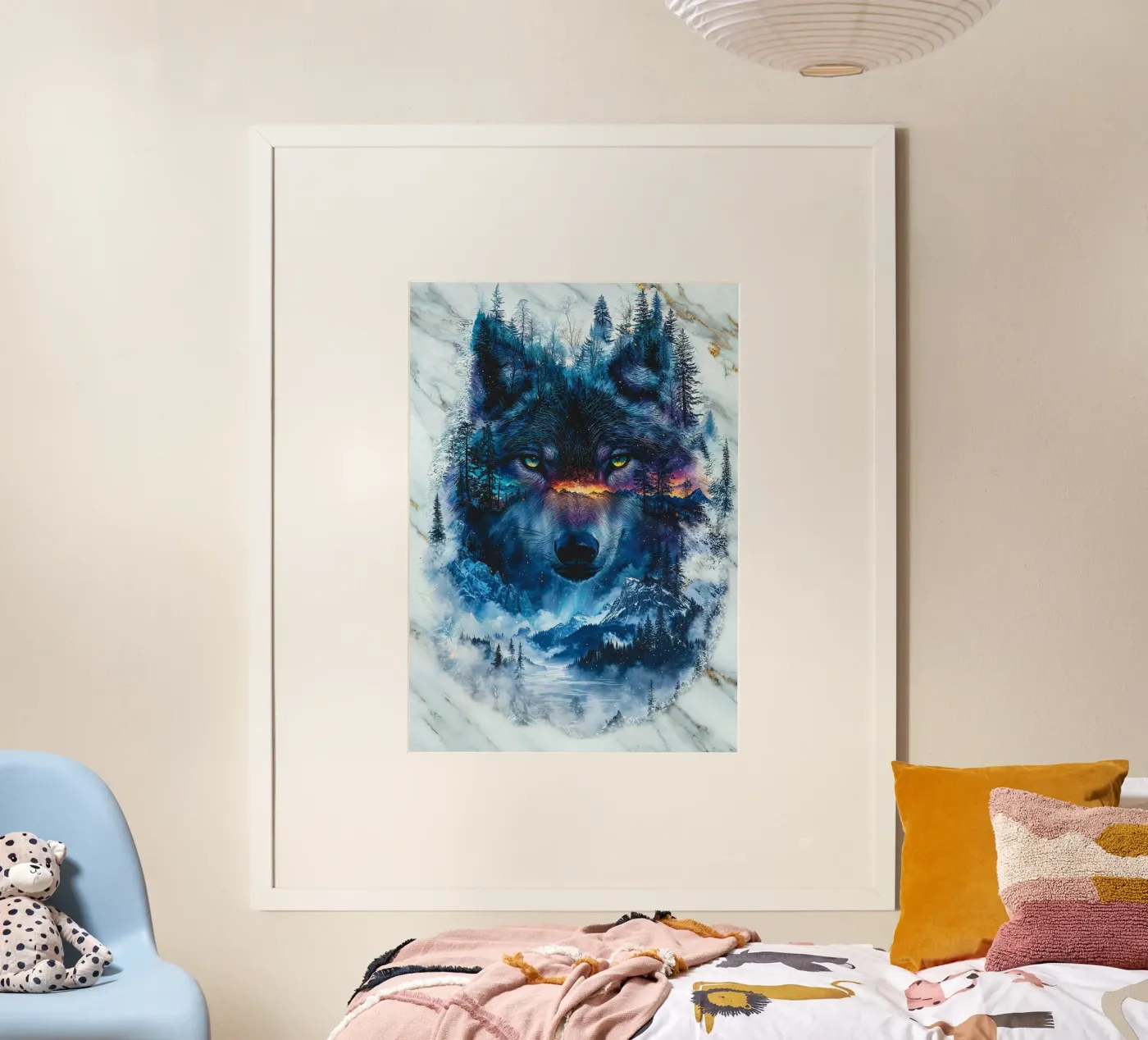 Aurora's Wolf poster van Pixaverse