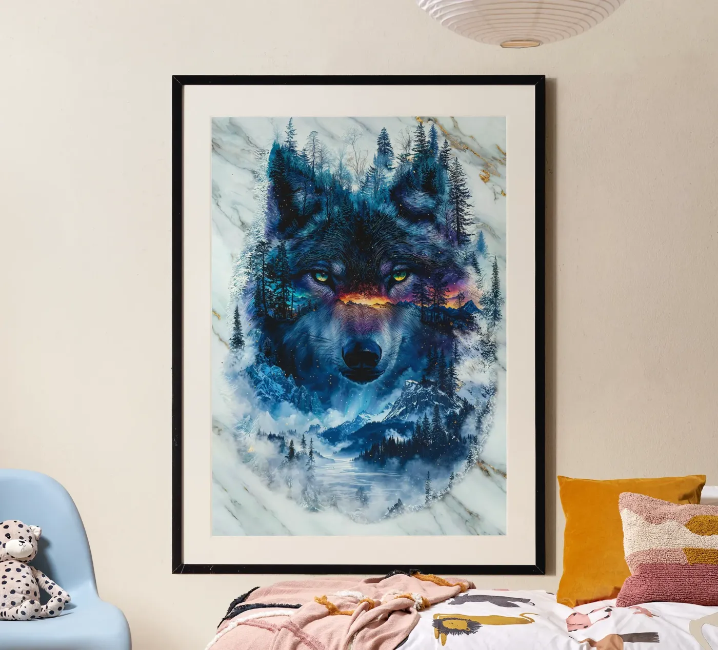 Aurora's Wolf poster van Pixaverse
