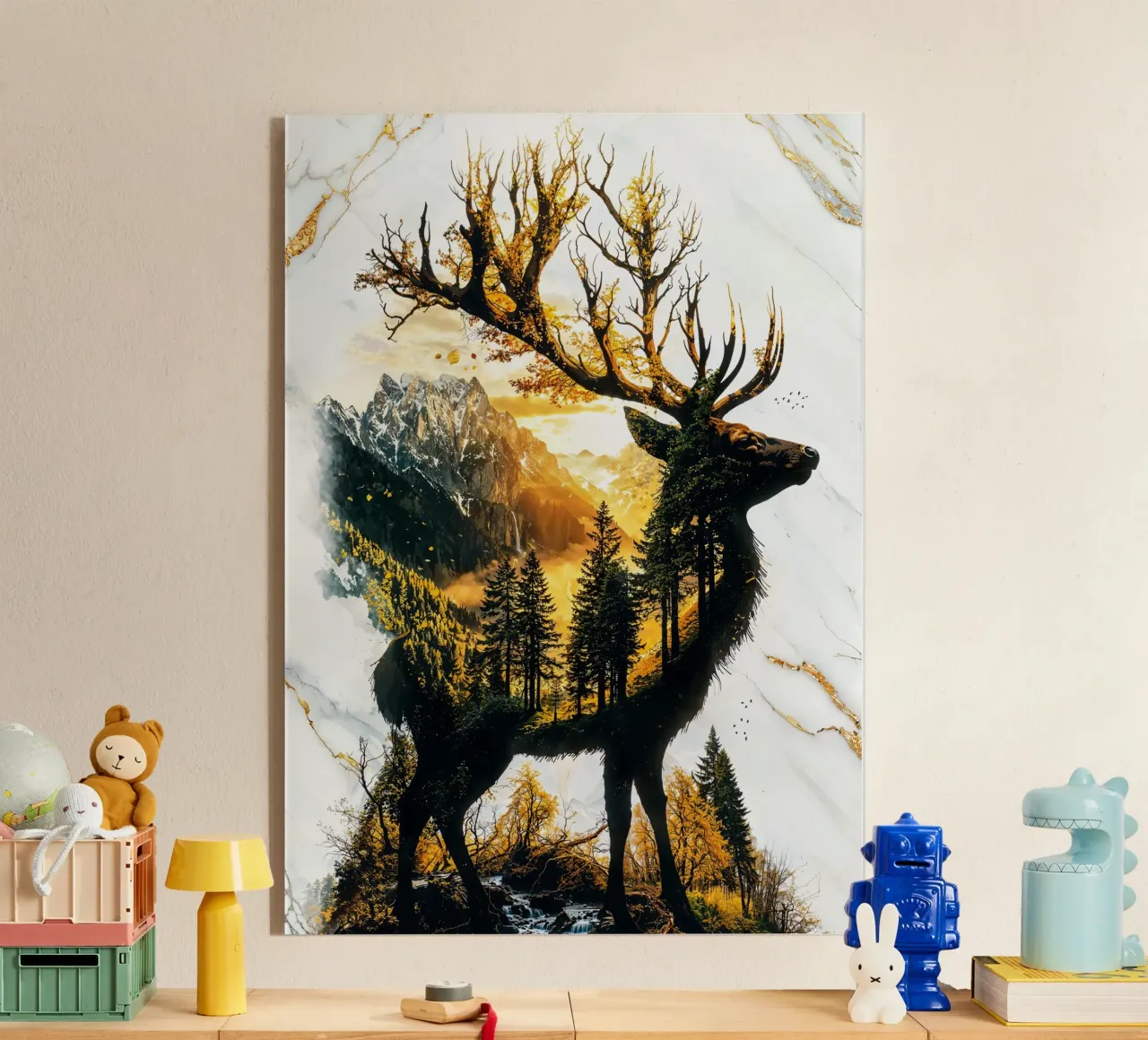 Verdant Monarch of the Golden Grove plexiglass da Pixaverse