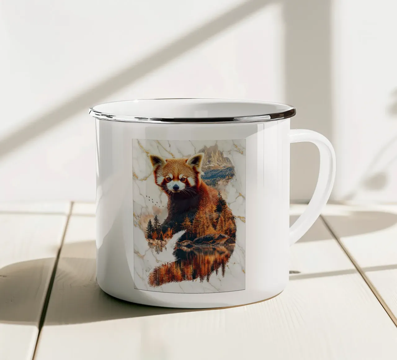 Cunning Spirit of the Amber Forest tazza in smalto da Pixaverse