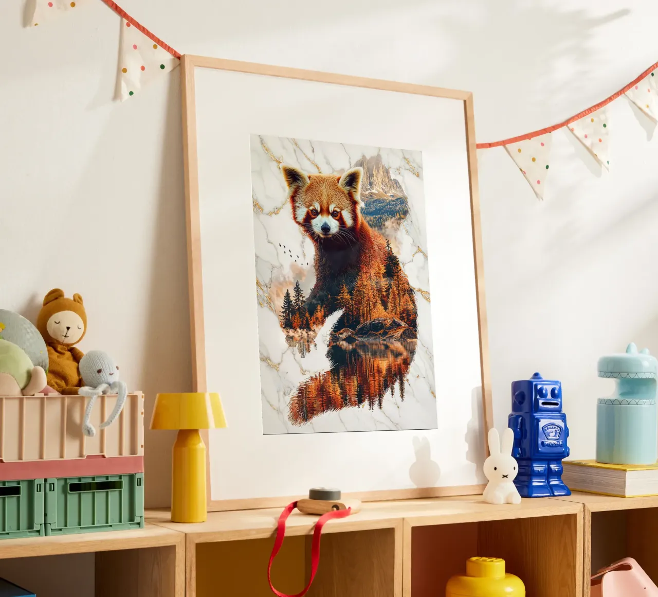 Cunning Spirit of the Amber Forest poster by Pixaverse