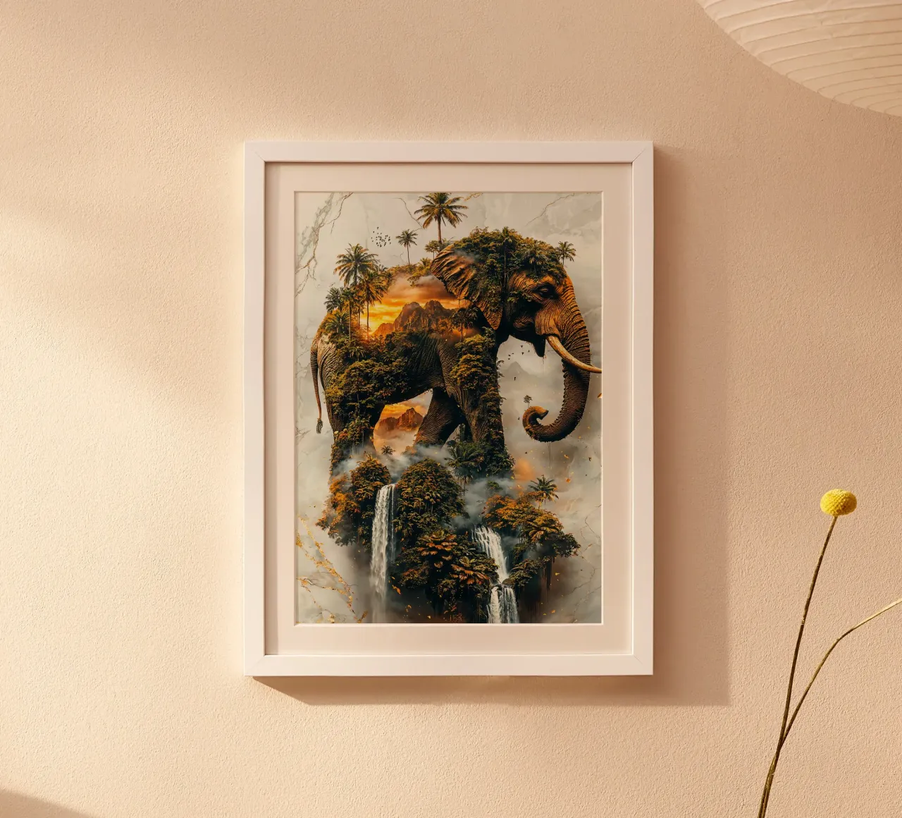 Elephant's Sacred Domain poster da Pixaverse