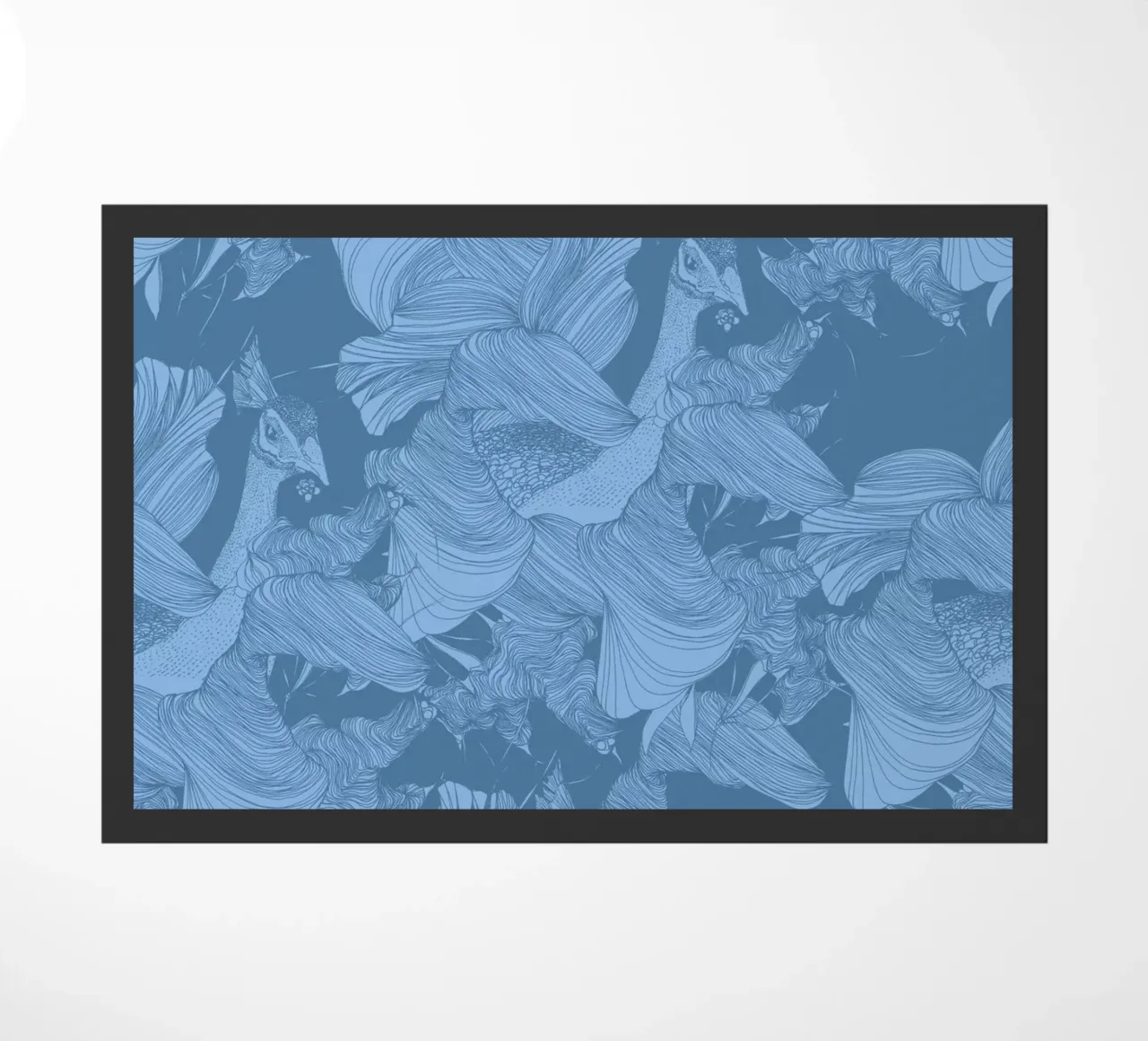 pavone blu zerbino da Giulio Iurissevich