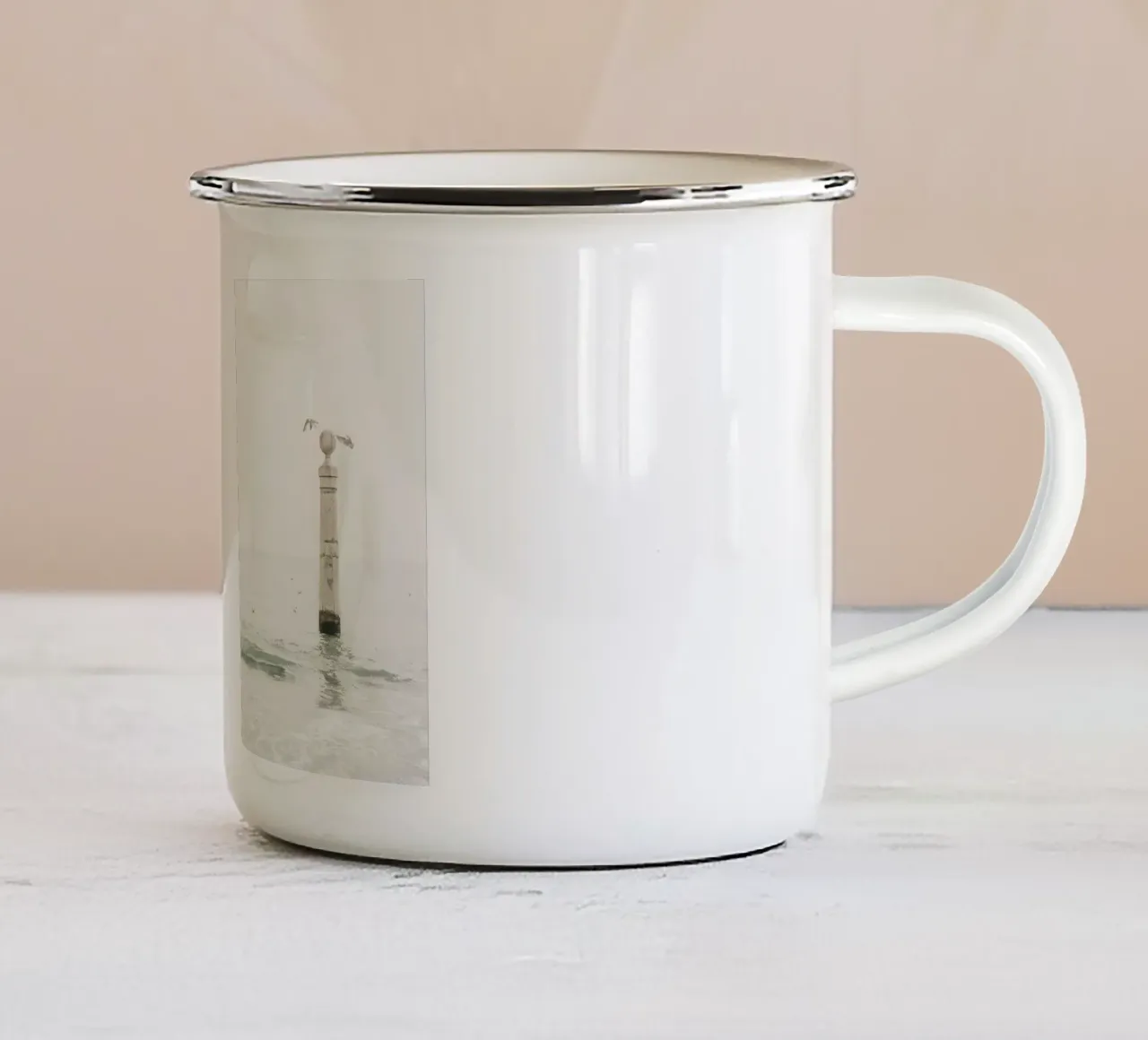 Lisbon Portugal minimalist coastal ocean photo tazza in smalto da patiphotography