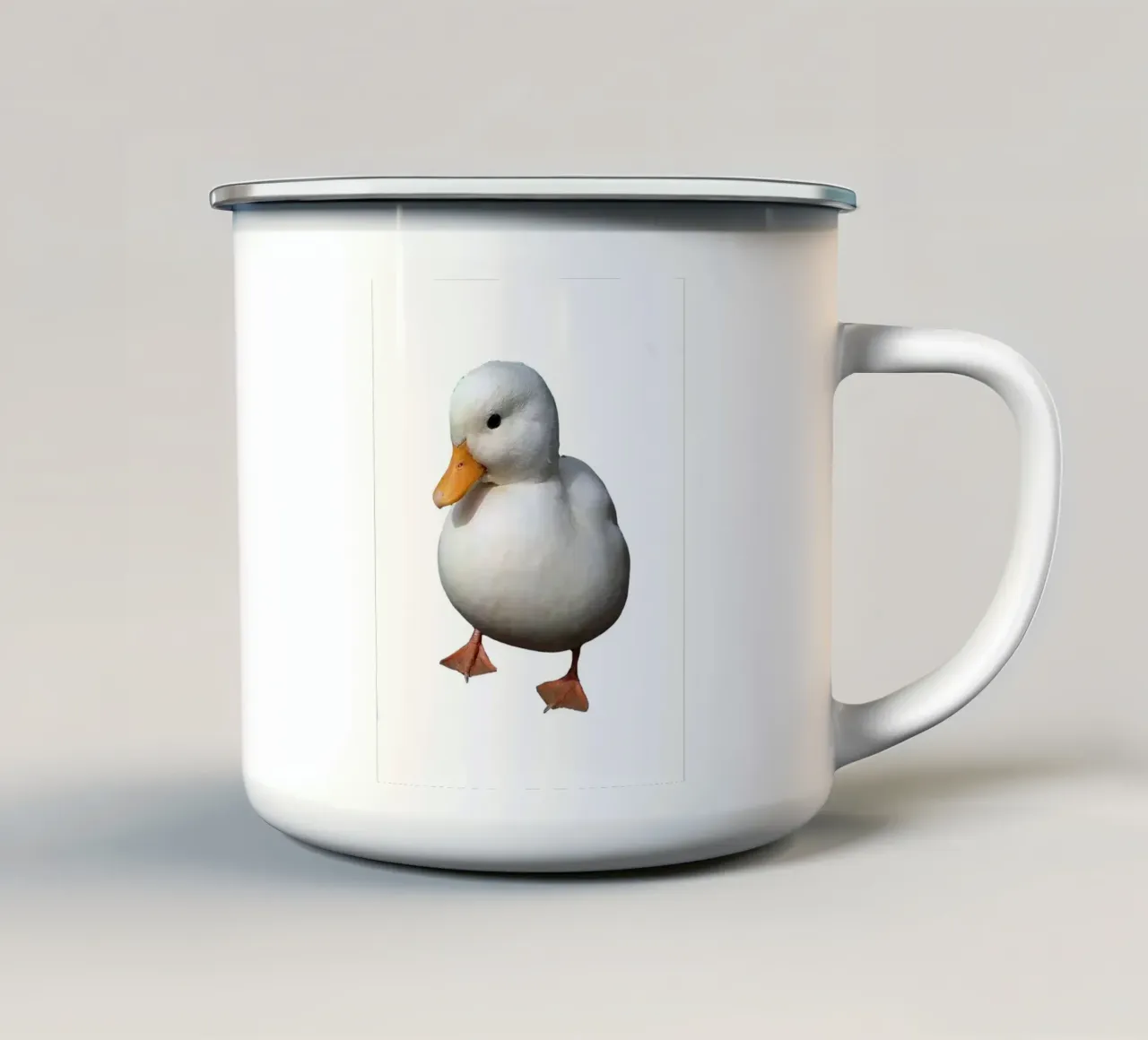 Baby Duck tazza in smalto da Dumery Art