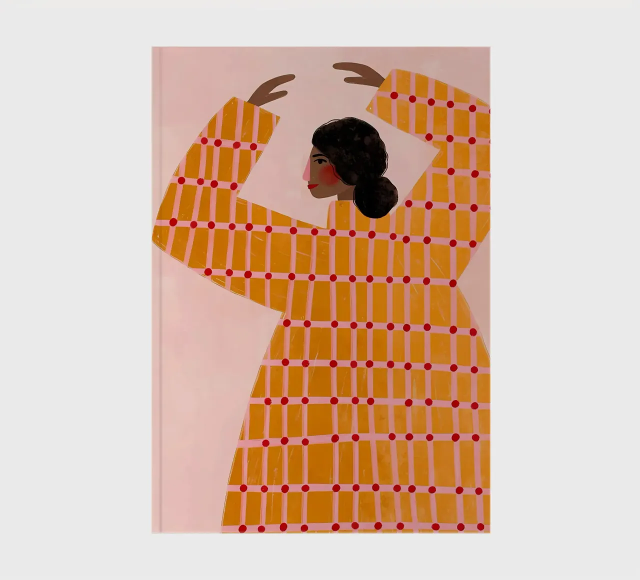 geometric pattern grid notebook by Louis Butler