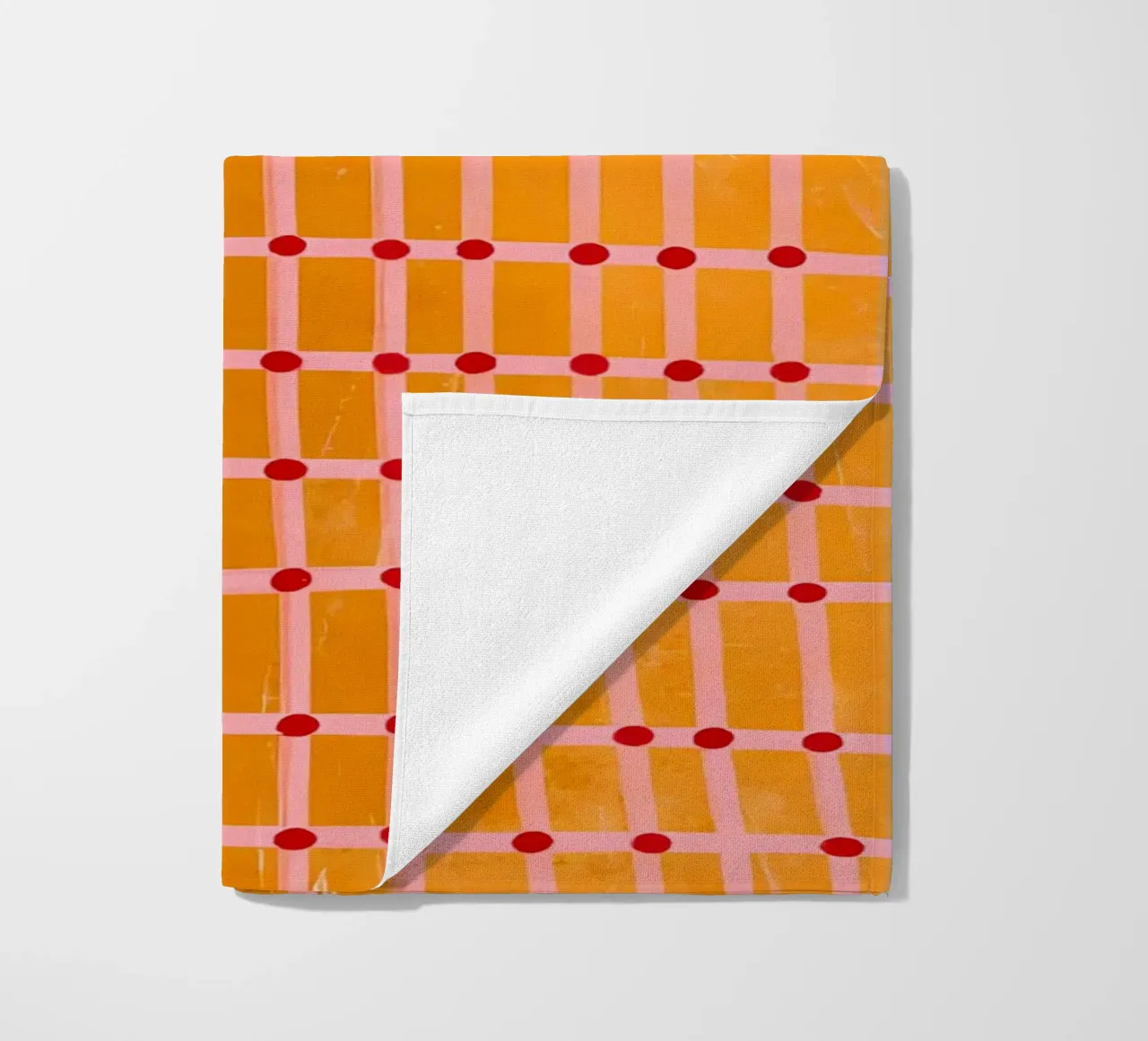 geometrisch patroon raster strandhanddoek van Louis Butler