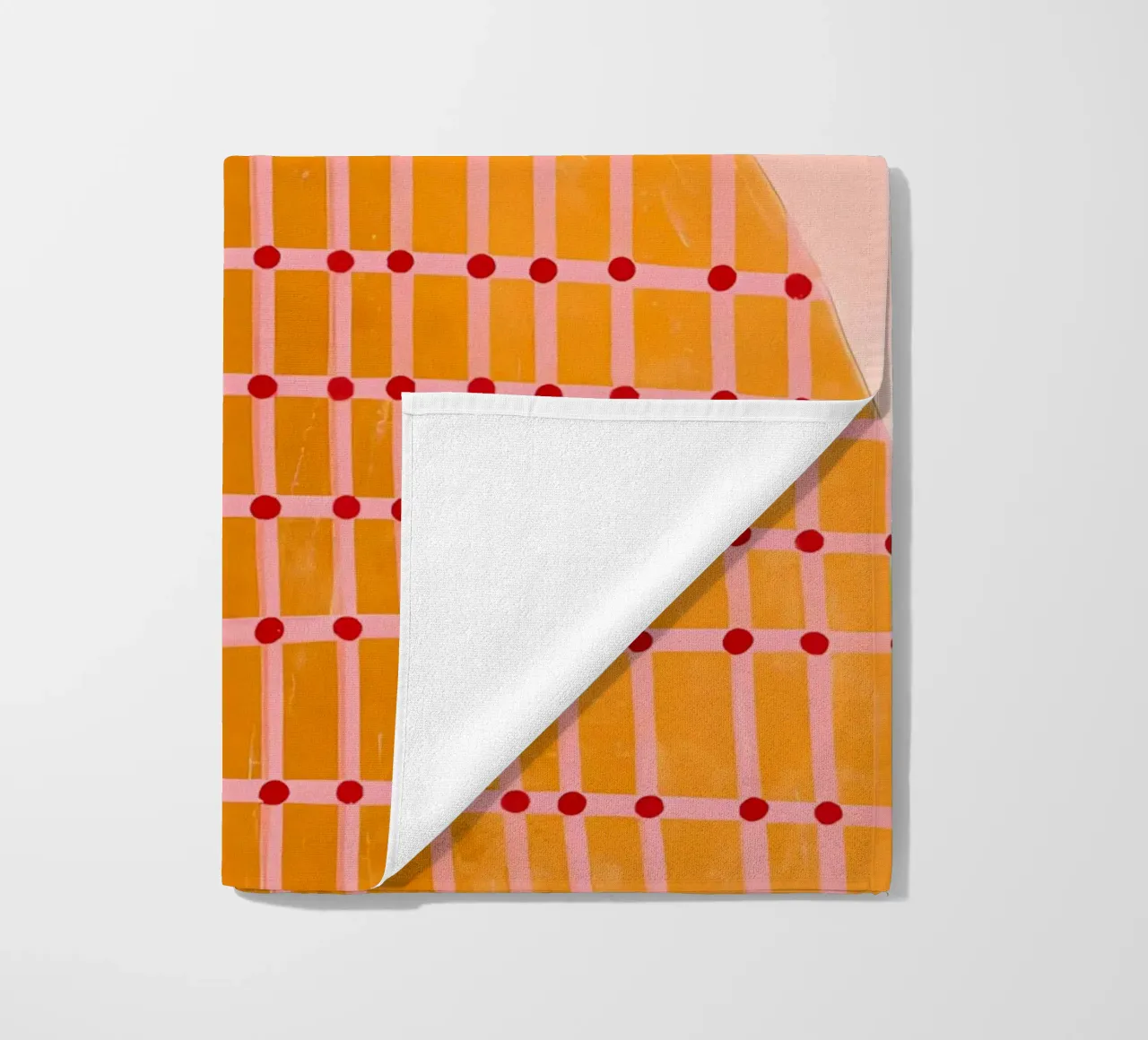geometrisch patroon raster strandhanddoek van Louis Butler