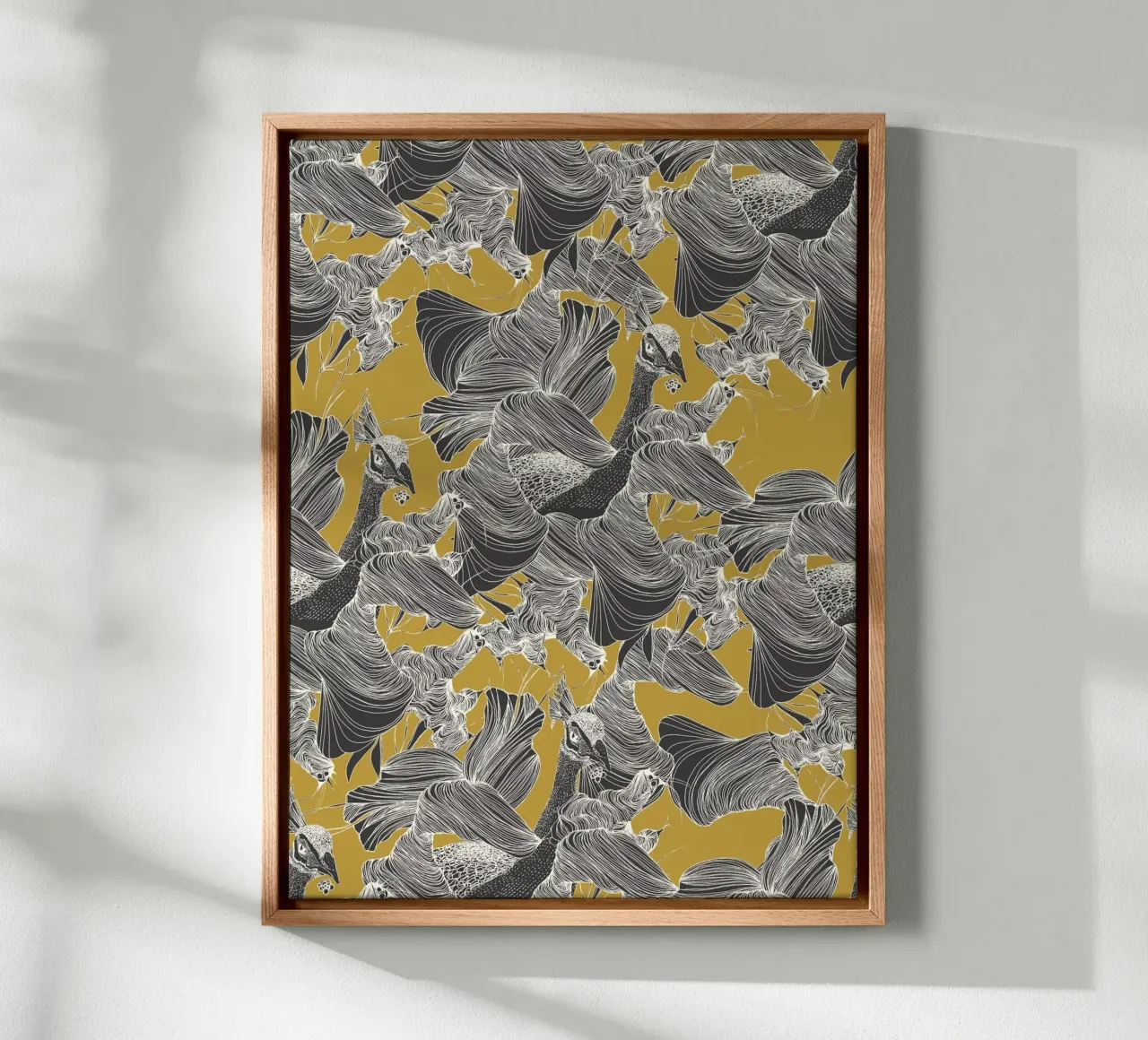 paons d'or toile de Giulio Iurissevich