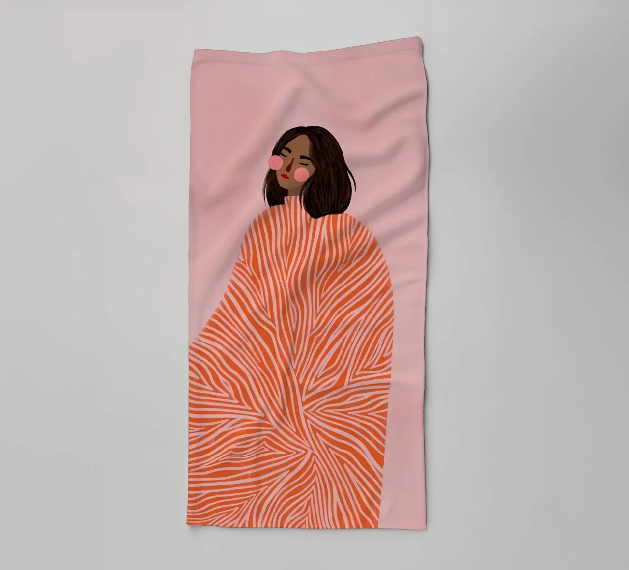 couverture abstraite à rayures serviette de bain de Louis Butler