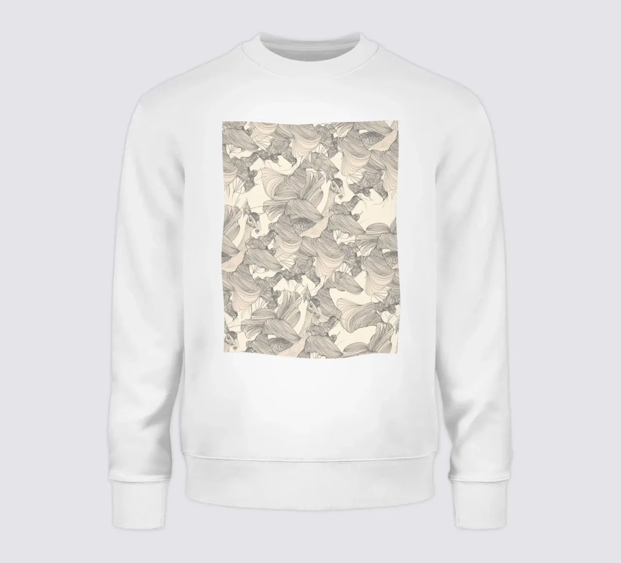 pavoni 2 colors felpa da Giulio Iurissevich