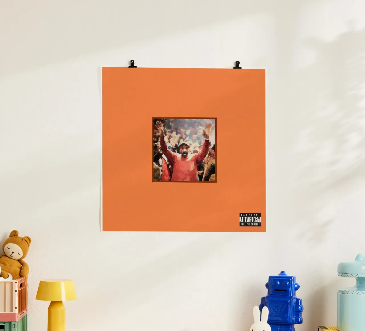 Kanyes durch den Draht Poster von martina