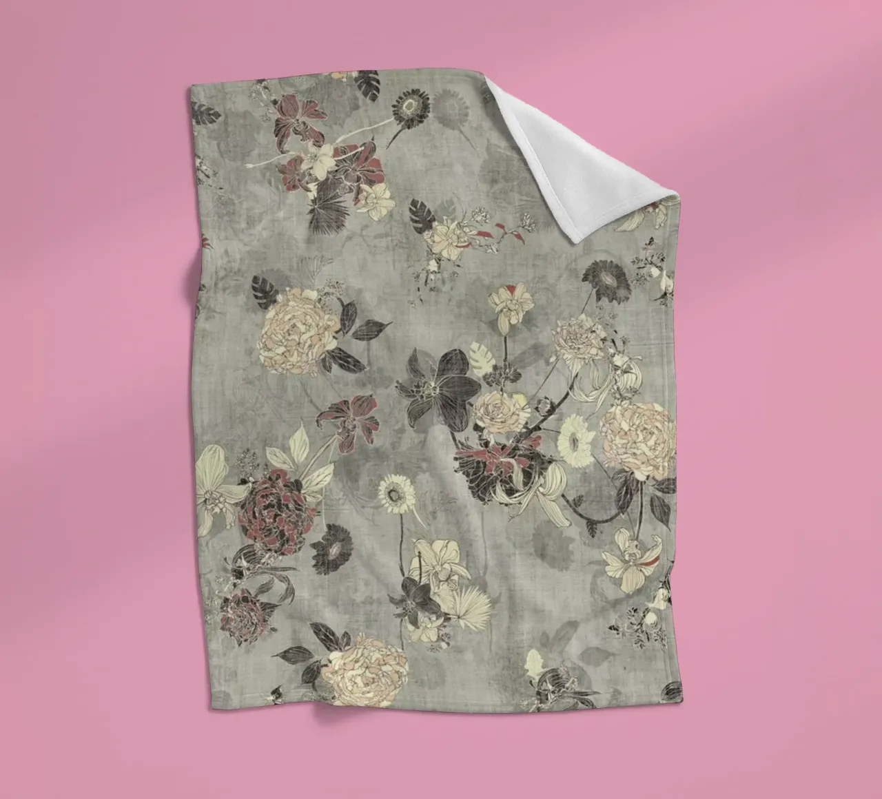 oriente grigio crema coperta in pile da Giulio Iurissevich