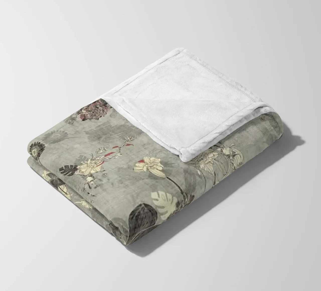 oriente grigio crema coperta in pile da Giulio Iurissevich