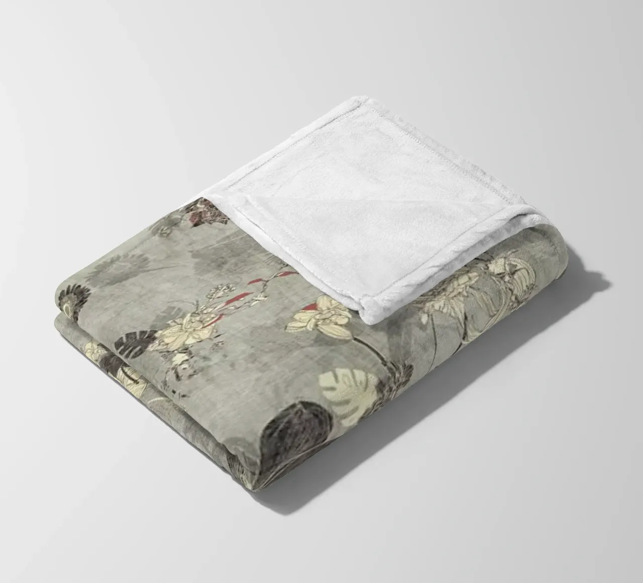 oriente grigio crema coperta in pile da Giulio Iurissevich