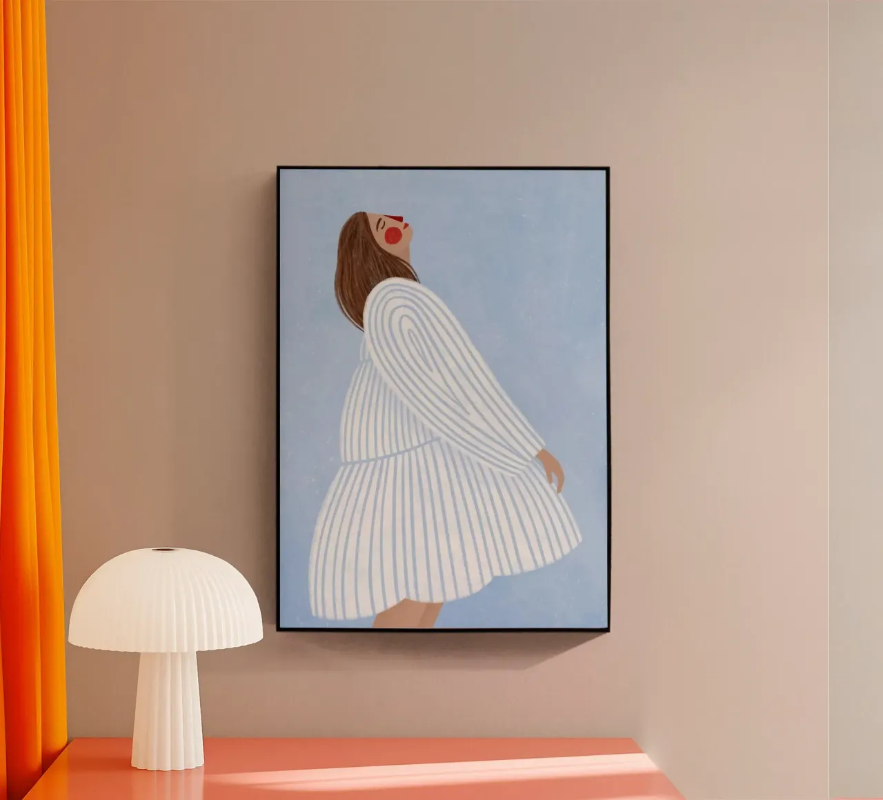 abito a righe bianche plexiglass da Louis Butler