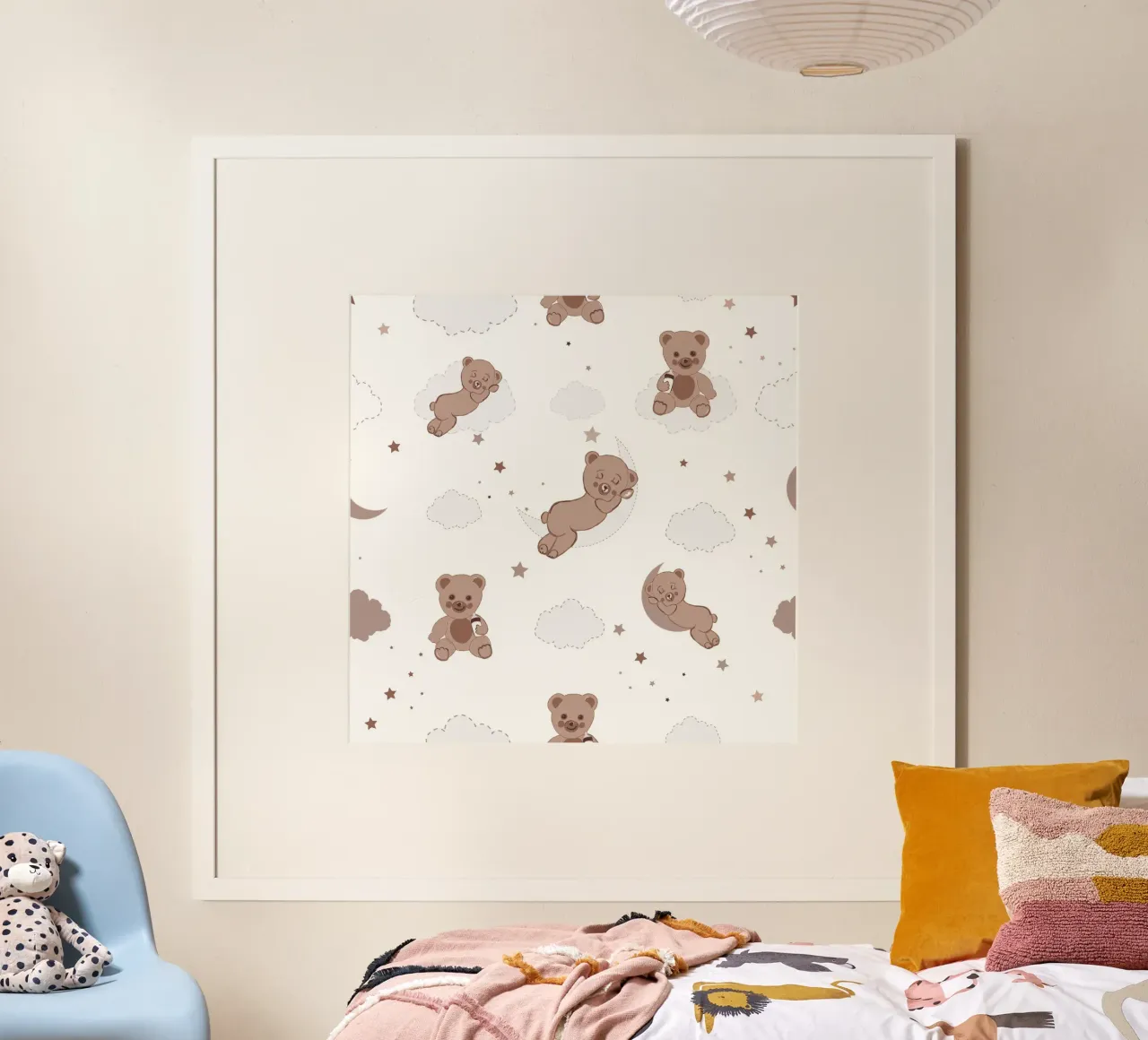 Orsacchiotto modello neutro di colore marrone poster da gulsengunel
