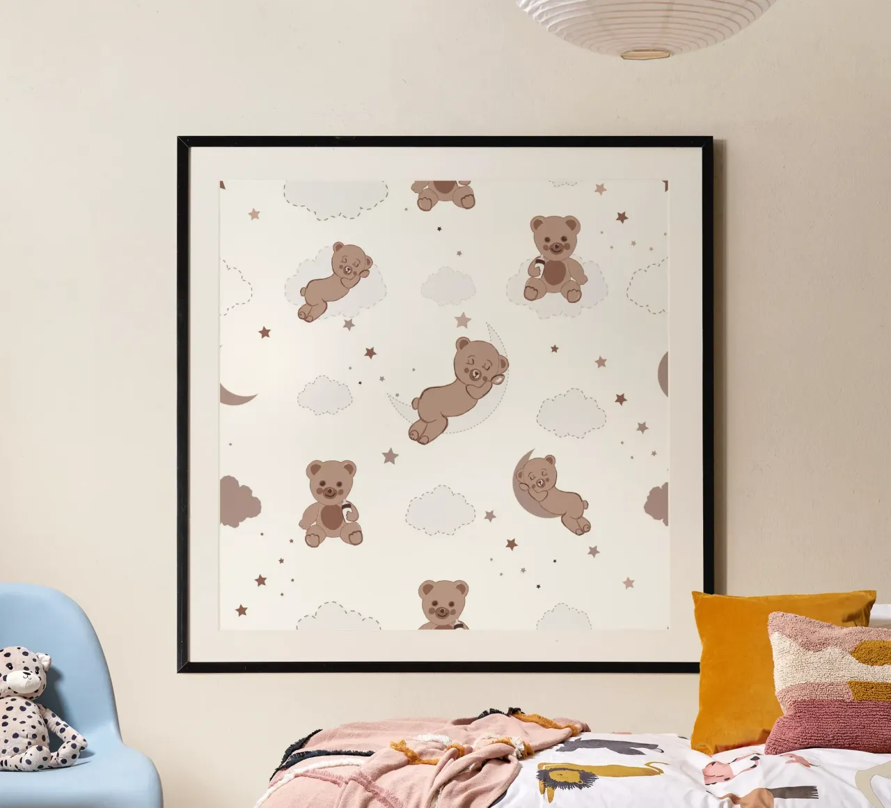 Orsacchiotto modello neutro di colore marrone poster da gulsengunel
