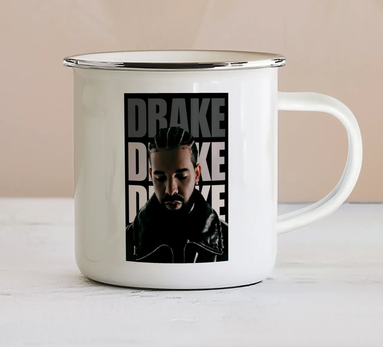 Drake Rapper tazza in smalto da Musadad Shop