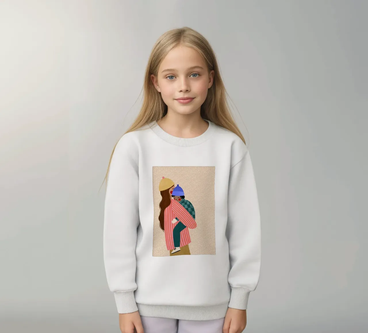 amore di mamma felpa bambino da Louis Butler