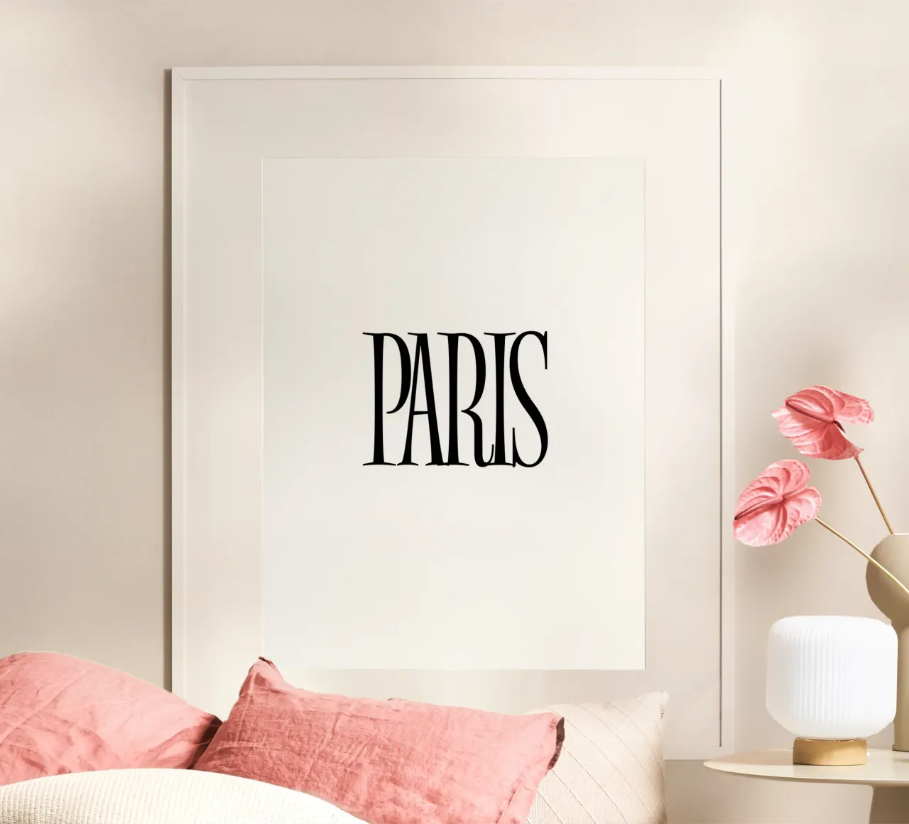 Paris 1 poster con telaio in plastica da The Type Club Tokyo