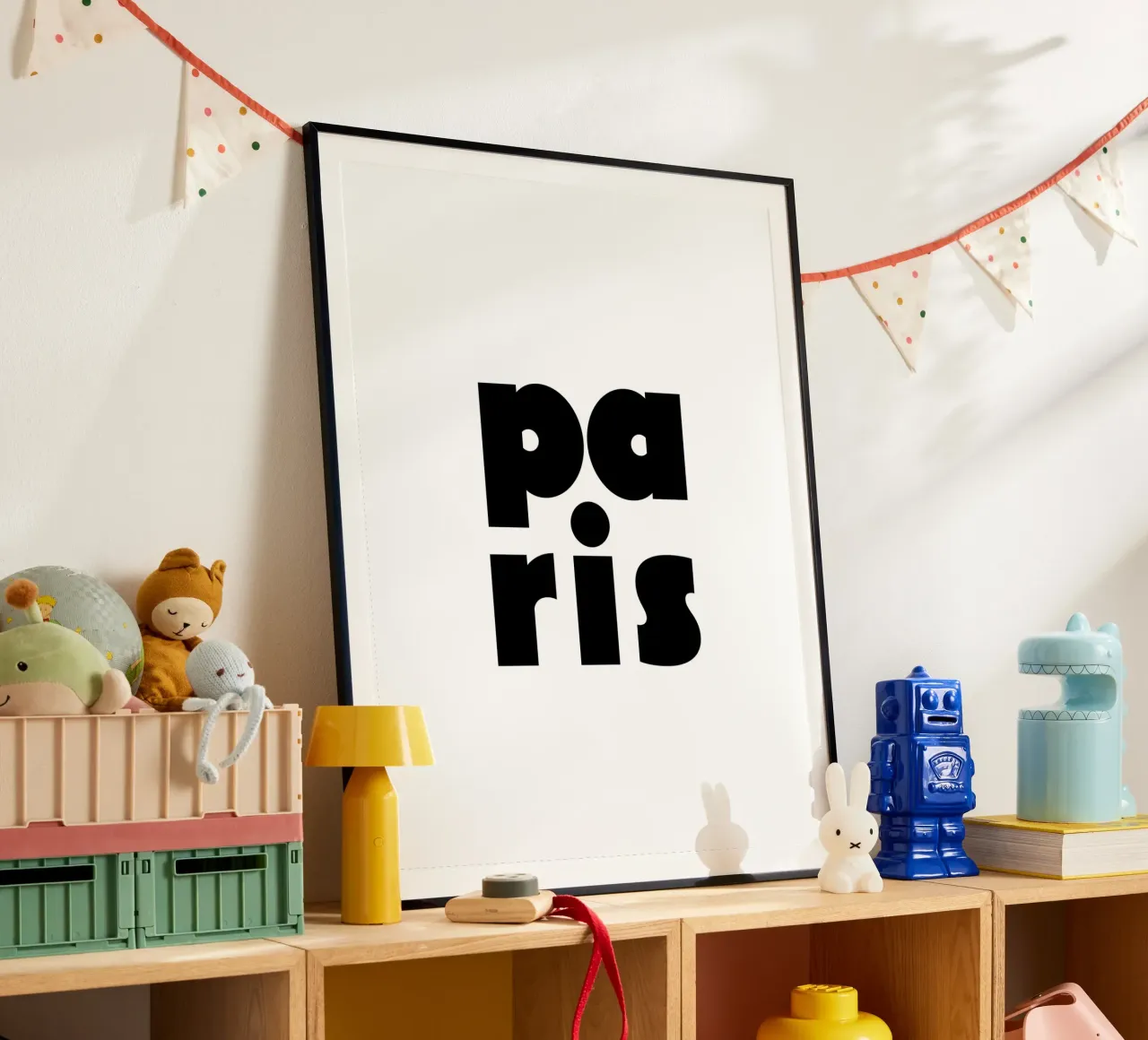 Paris 2 poster con telaio in plastica da The Type Club Tokyo