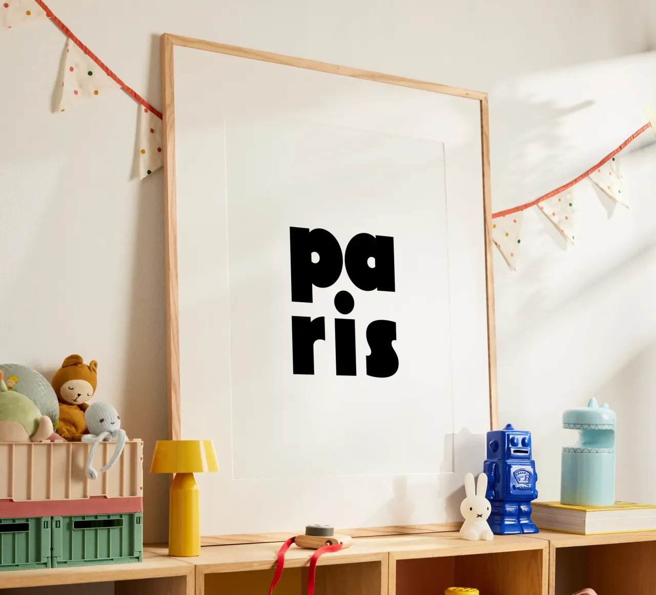 Paris 2 poster con telaio in plastica da The Type Club Tokyo