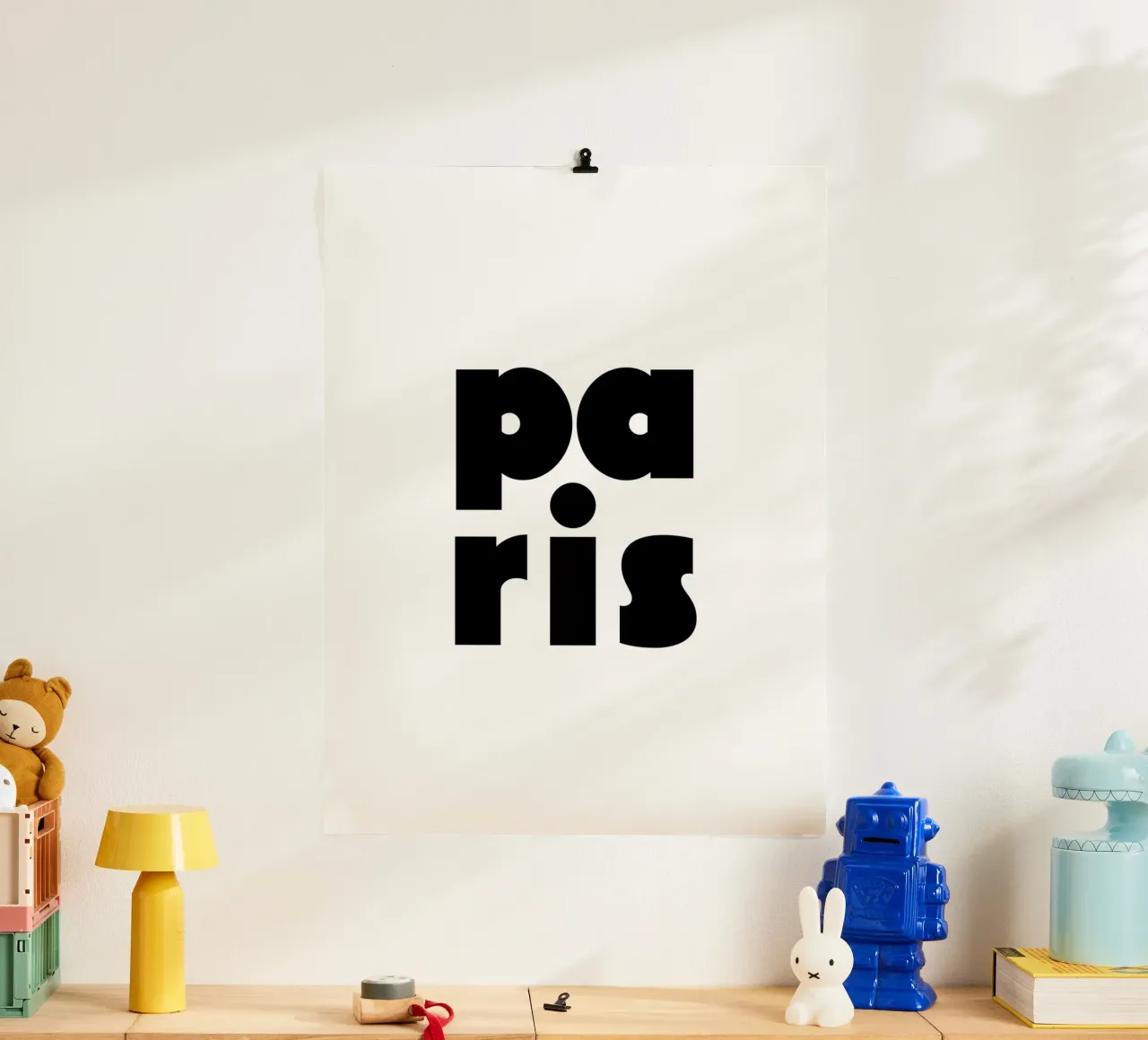 Paris 2 poster con telaio in plastica da The Type Club Tokyo