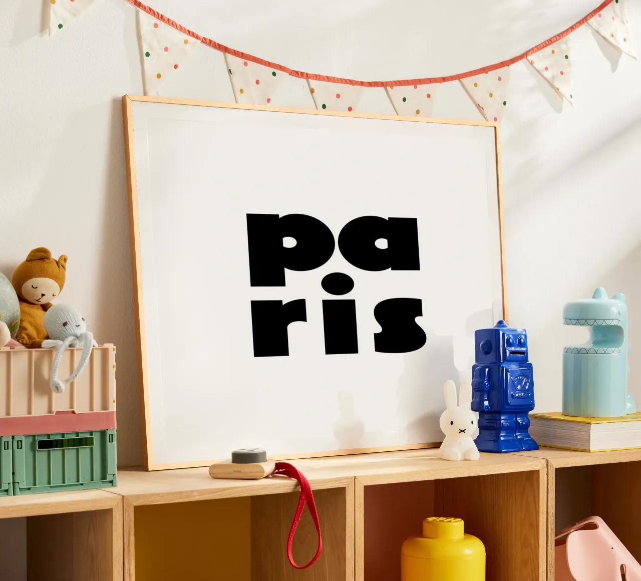 Paris 2 poster con telaio in plastica da The Type Club Tokyo