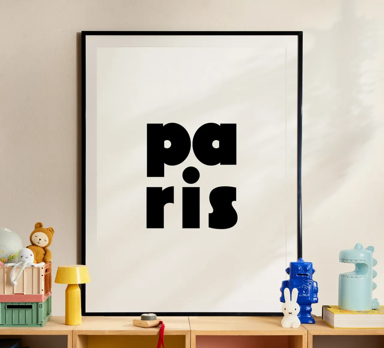 Paris 2 poster con telaio in plastica da The Type Club Tokyo