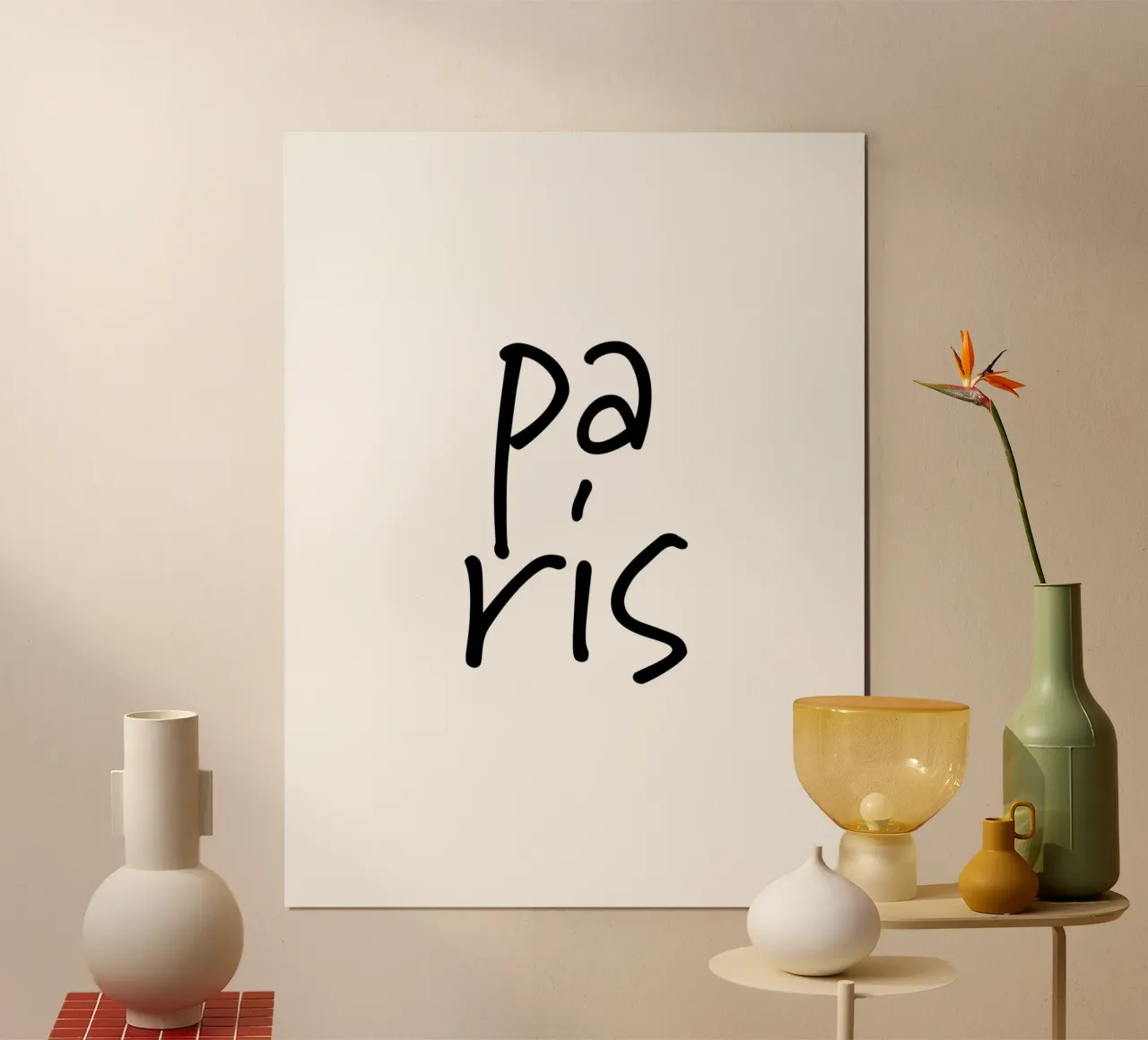 Paris 3 poster con telaio in plastica da The Type Club Tokyo