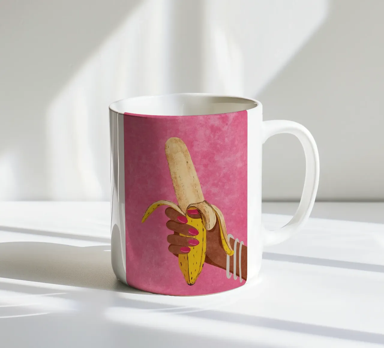 Banana tazza in ceramica da Louis Butler