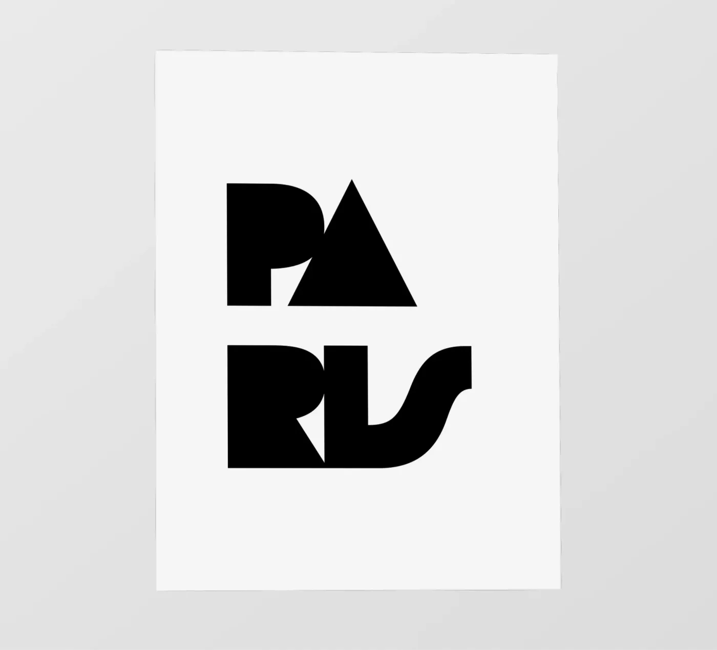 Paris 4 pellicola backlit da The Type Club Tokyo